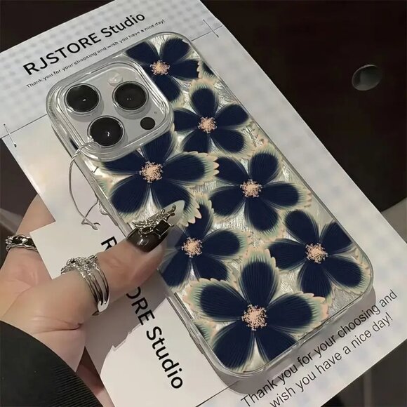 Apple iPhone 16 Pro/Max Shiny Floral phone case - Picture 5 of 6